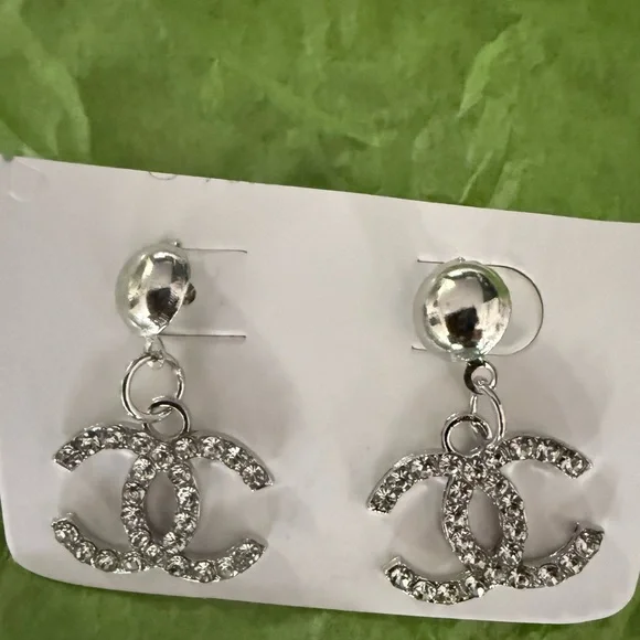 Chanel Silver Earrings - Picture 4 of 5